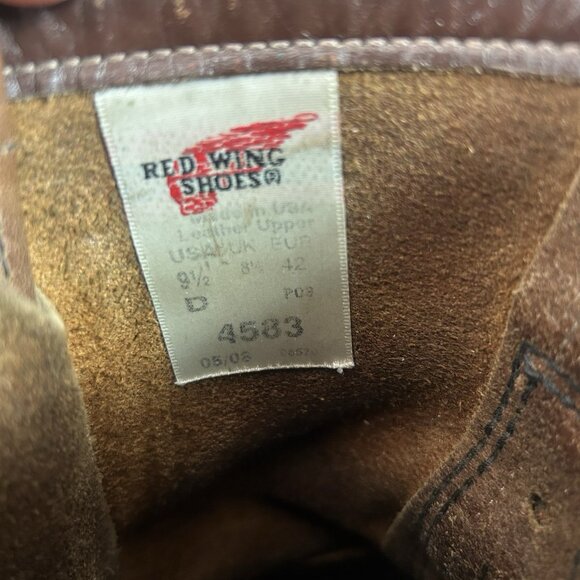 Red Wing Irish Setter 4583 Moc Toe Work Boots Mens 9.5 D - Picture 4 of 12